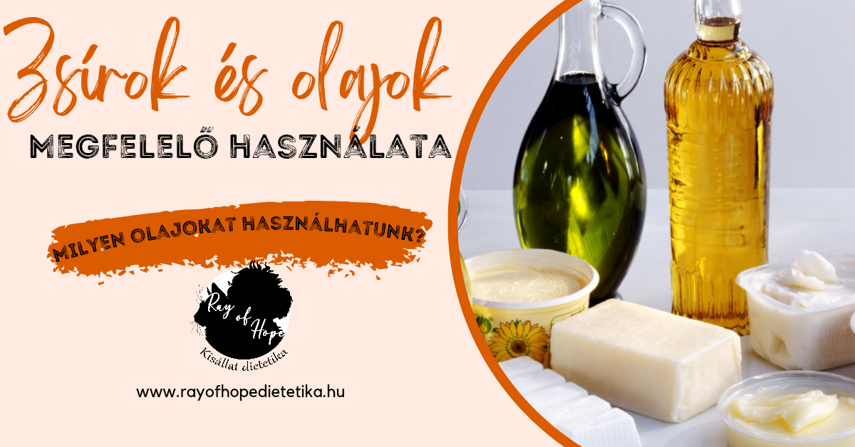 A zsírok és olajok megfelelő használata