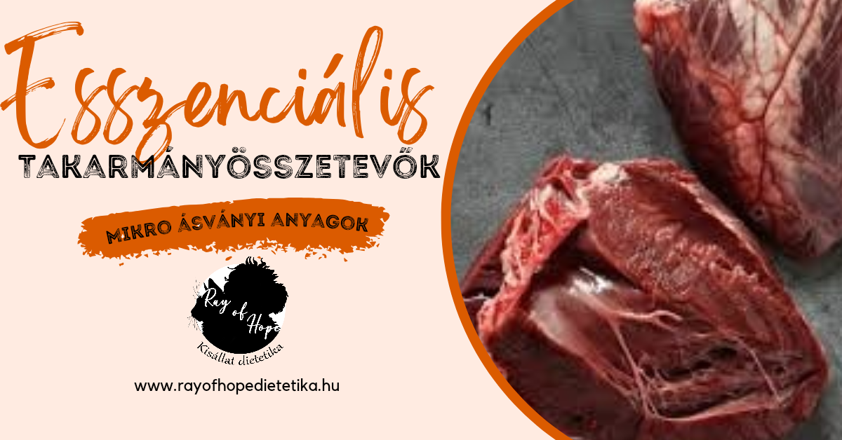 Esszenciális takarmány összetevők: Mikro ásványi anyagok