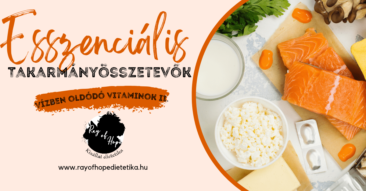 Esszenciális takarmány összetevők: Vízben oldódó vitaminok II.
